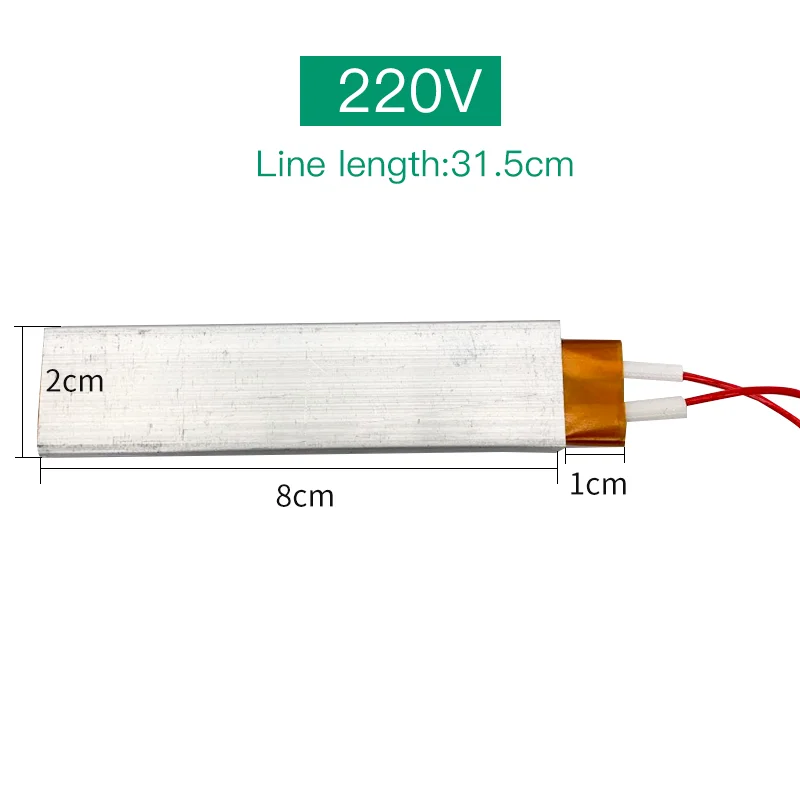 2Pcs Heizelement PTC Heizung Haar Trockner Zubehör Lockenwickler Heizung Geflügel Ei Inkubator Zubehör 220V/110V/12V – Detail 7