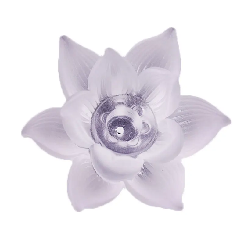 

Glazed White Lotus Incense Burner Thread Aromatherapy Creative Lying Burner Incense Zen