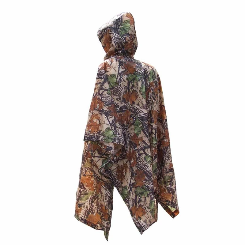 Rainwear Multipurpose Three In One Raincoat Backpack Mountaineering Outdoor Camouflage Hiking Poncho For Unisex Raincoat