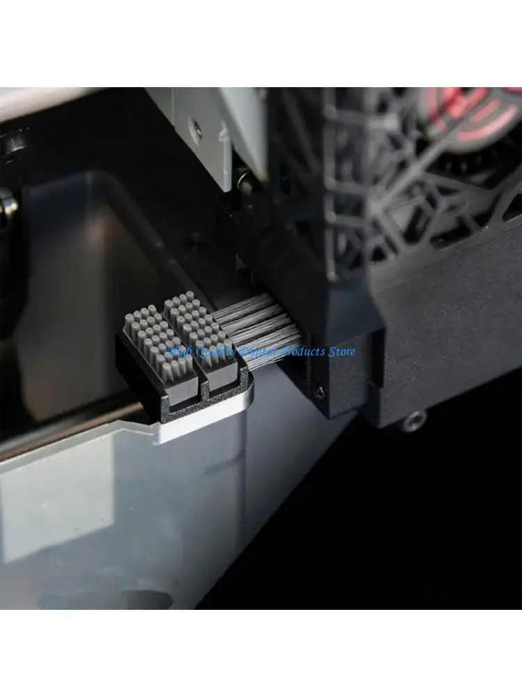 

U2JE Pack of 2 Easy Install Nozzle Cleaning Brush 3D Printers Tool Mounting Prevents Filaments Contamination Ensures Smooth