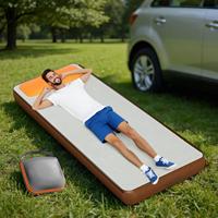 camping Self-inflating sleeping pad with pillow support Portable air mattress bed Automatic inflatable sleeping mat For camping