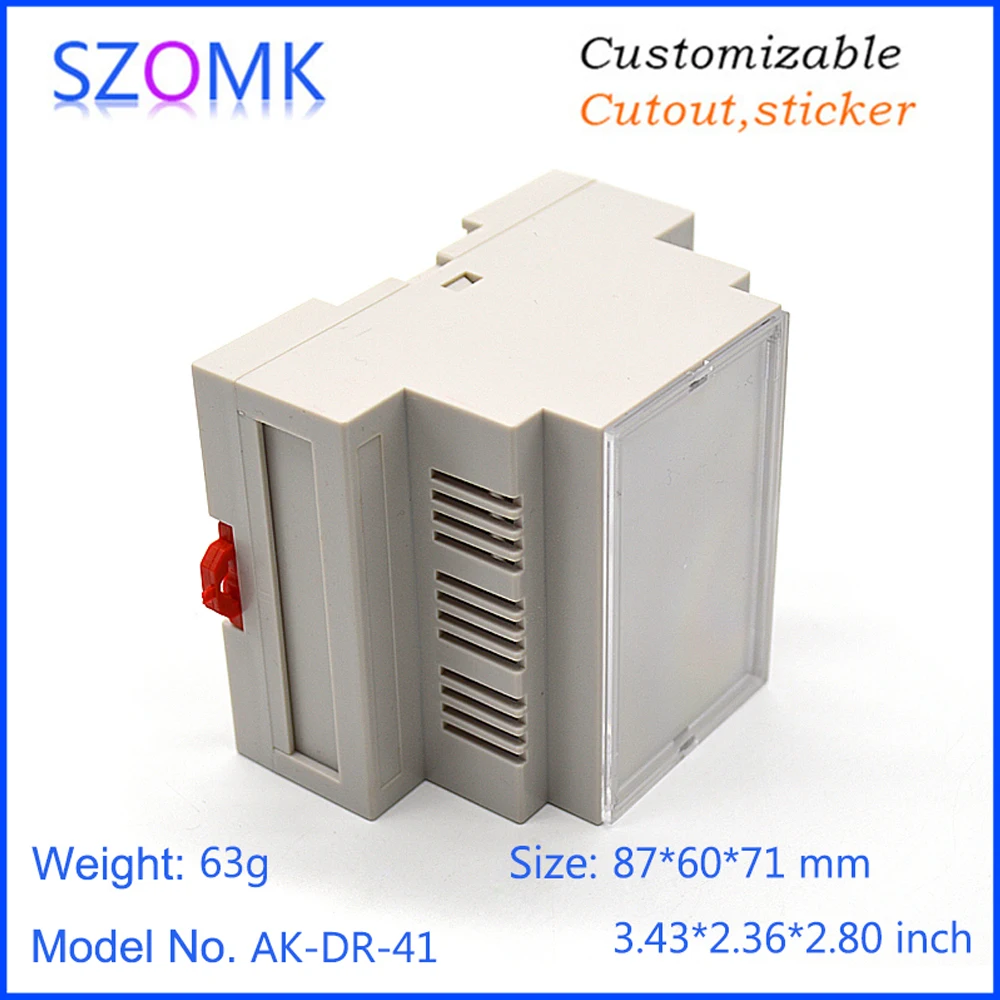 1 Stuk 87*60*71Mm Abs Materiaal Plastic Besturingsschakelaar Behuizing Plc Elektronica Plastic Behuizing Voor Pcb-Ontwerp