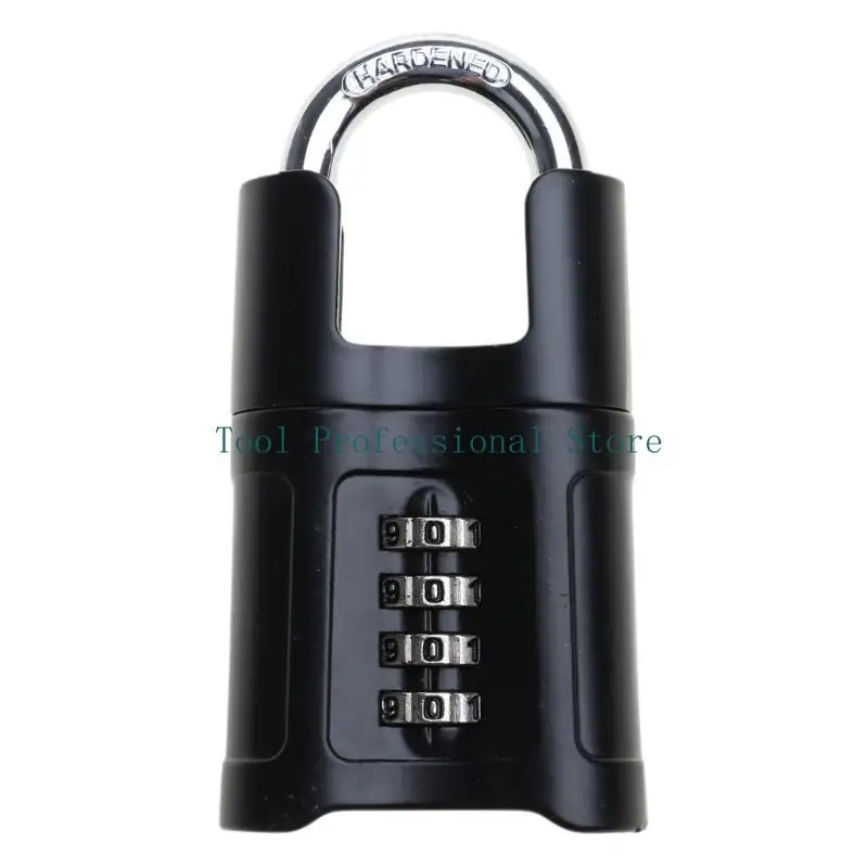 57QF 4 Digit Combination Lock Outdoor Safely Code Lock Heavy Duty Combination Padlock Weatherproof Gym Locker Lock Enduring