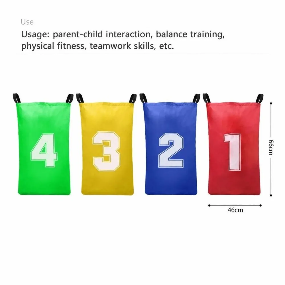 Multicolor Kangaroo Jumping Bag Sense Training Interactive Design Sack Race Bags Reusable Durable Material Parent-Child Game Toy
