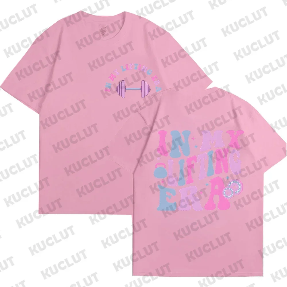في عصر الرفع قميص مضحك تجريب تي شيرت رياضة عاشق هدية البلوز اللياقة البدنية أمي تي شيرت قصير الأكمام س الرقبة الملابس بلايز