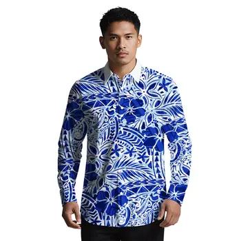 Vêtements pour hommes imprimés floraux personnalisés île haw...