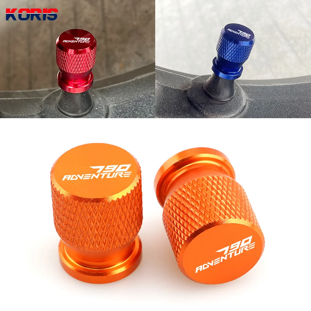 Logo For Ktm 390 790 890 Adventure Adv CNC Wheel Tire Valve Caps Stem Cover Plug Motorcycle Accessories 390Adv 790Adv 890Adv