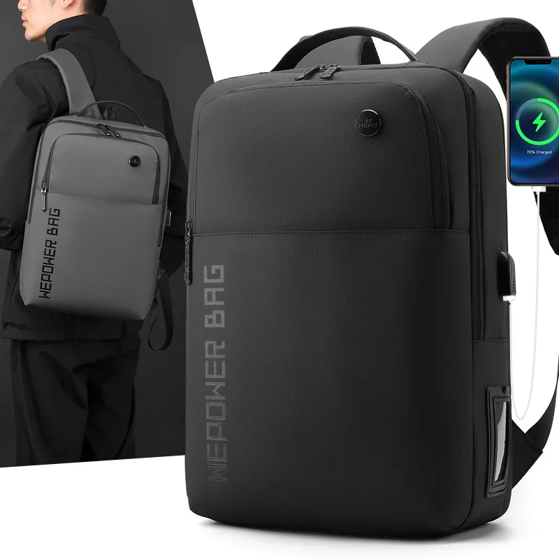 

43x28x16cm New Men'S Backpack Outdoor Large Capacity Backpack Multi Functional Business And Leisure Computer Bag