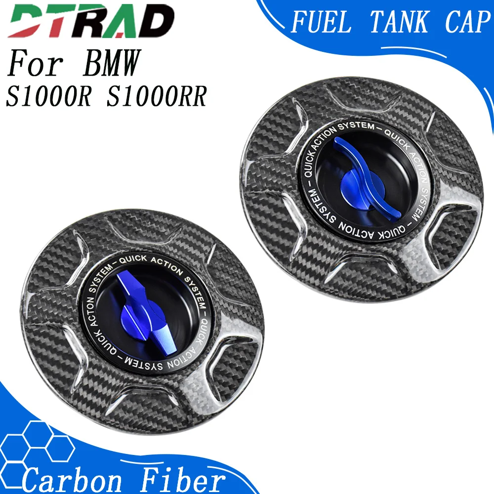 2025 2026 For BMW S1000R S1000RR M1000RR M1000R New Carbon Fiber Quick Release Fuel Tank Cap Motorcycle Keyless Gas Oil Cover