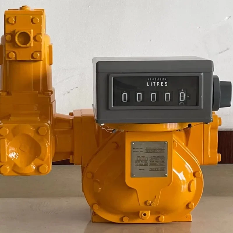 Liquid control flow meter positive displacement flow meter