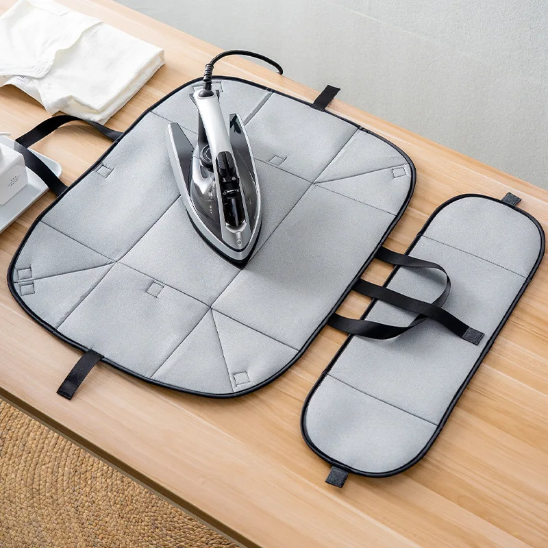 

Travel Steam Ironing Board Pad Sponge Heat Insulation Home Desktop Ironing Mat Dormitory Hostel Clothing Care Accessories