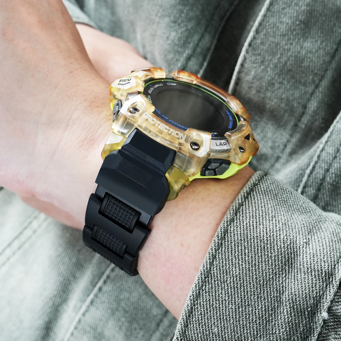 For Casio Catman Series 3475 Smartwatch: Lightweight Resin-Steel Bracelet, Compatible with GBD-H1000 Outdoor Modifications view 5
