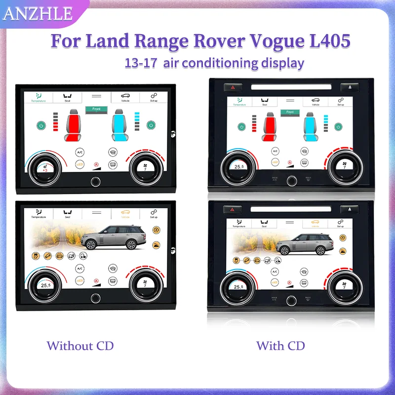 ANZHLE AC Panel For Range Rover Sport L494 Vogue L405 2013-2017 With Night or Day Modes Air Conditioning Plug and Play