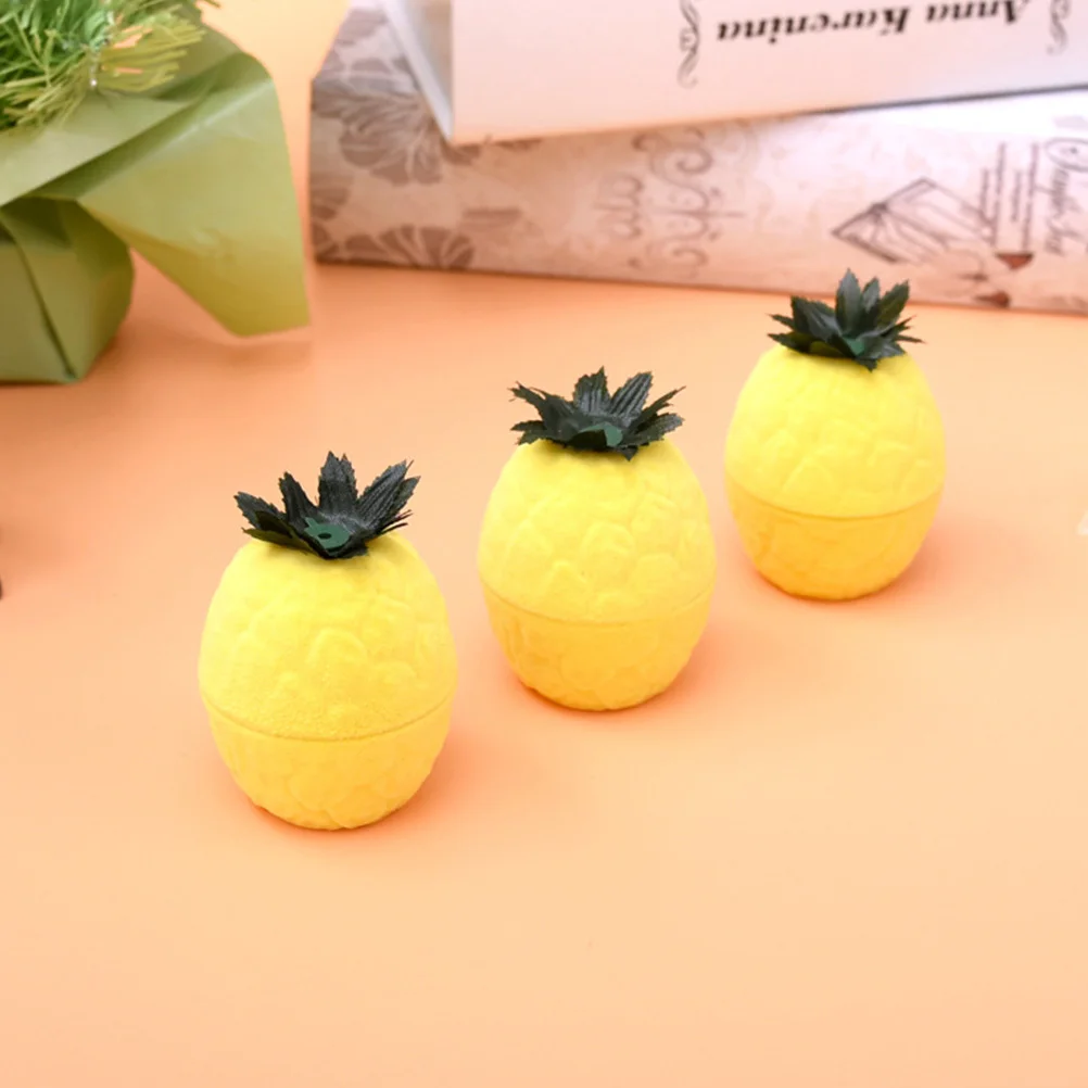 

Orderly Storage Pineapple Shape Jewelry Case Presentation Exquisite Ring Design