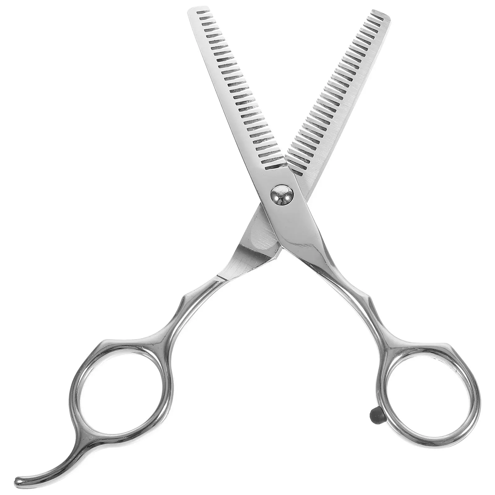 17Cm Two-Sided Hairdressing Scissors Premium Stainless Steel Salon Hair Thinning Shears for Barber Stylist Home Use Ice Calcined