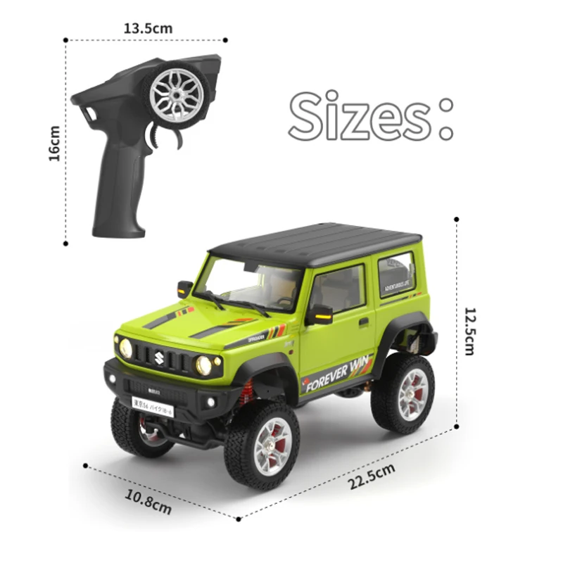 

New Hengguan 1:16 Suzuki Jimny Hg4-210 Rc Off Road Car Full Proportional Control With Led Lights Boys' Holiday Birthday Gifts
