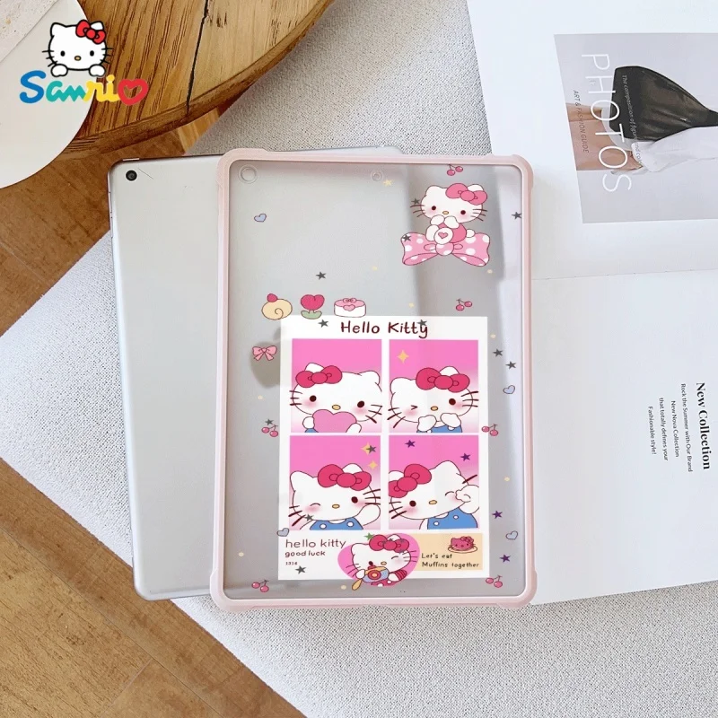 

Sanrio Hello Kittypattern Pink iPad Transparent Drop Case, suitable for iPad Pro 2022/2024, iPad Air 3/5, iPad Mini 6, iPad 6/10