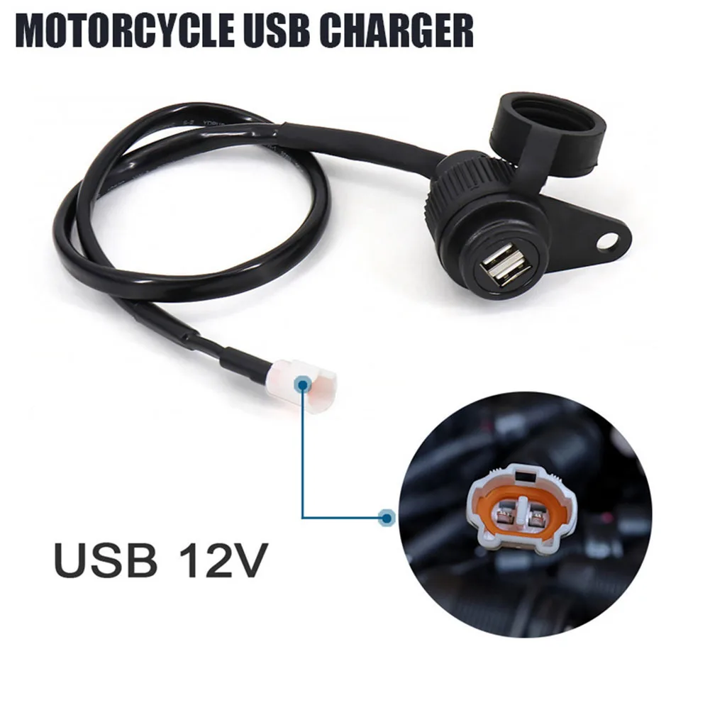 

Dual USB Motorbike Motorcycle Handlebar Charger Adapter For Honda For MT-09 For MT-07 Charger Adapter Phone Charger