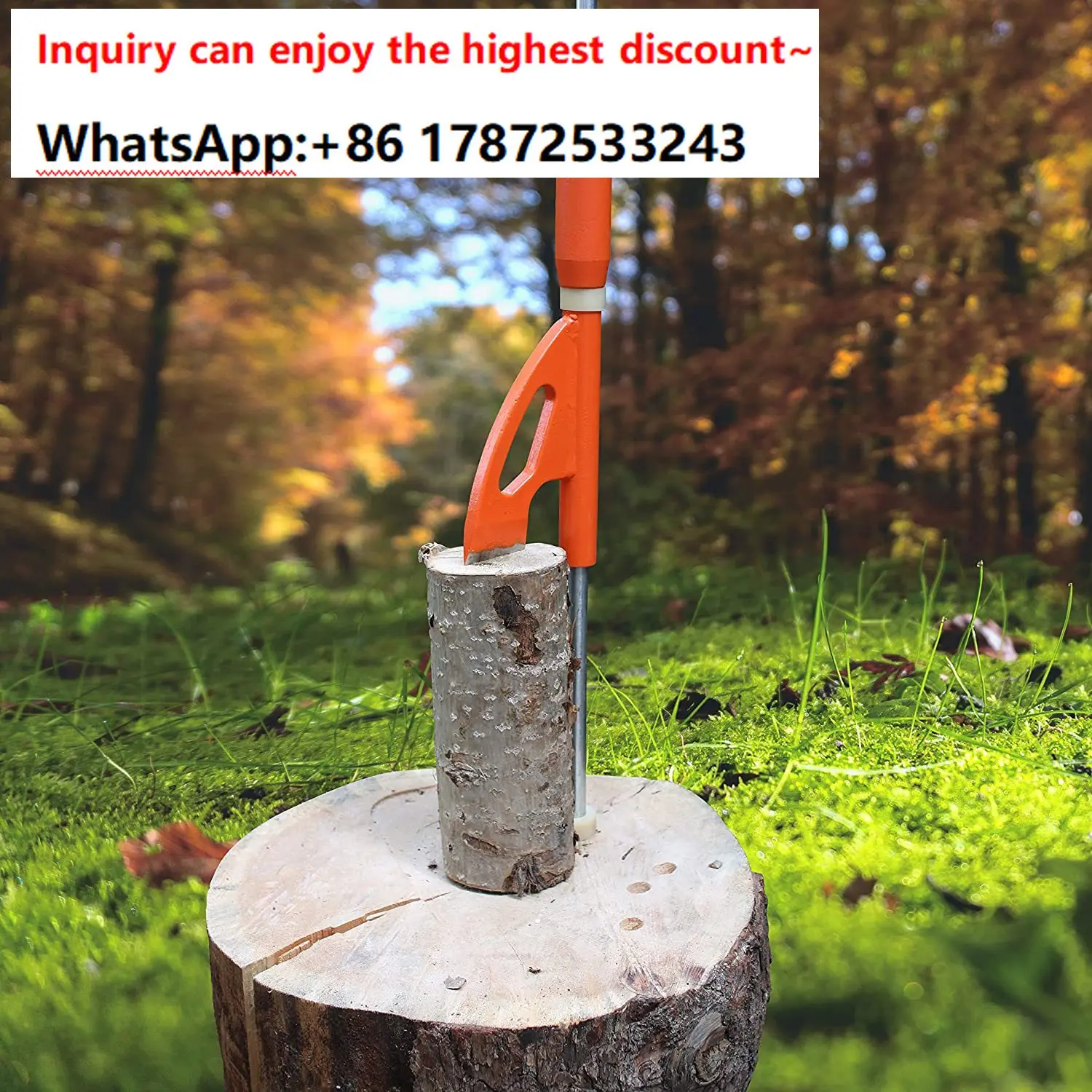 Hot selling portable log chopper, wood splitting machine, wood separator, logging tool
