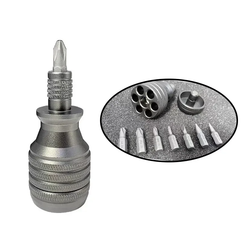 

Многофункциональная отвертка из титанового сплава, маленькая стальная конструкция пистолета, рулевая отвертка для декомпрессии, алюминиевые отвертки