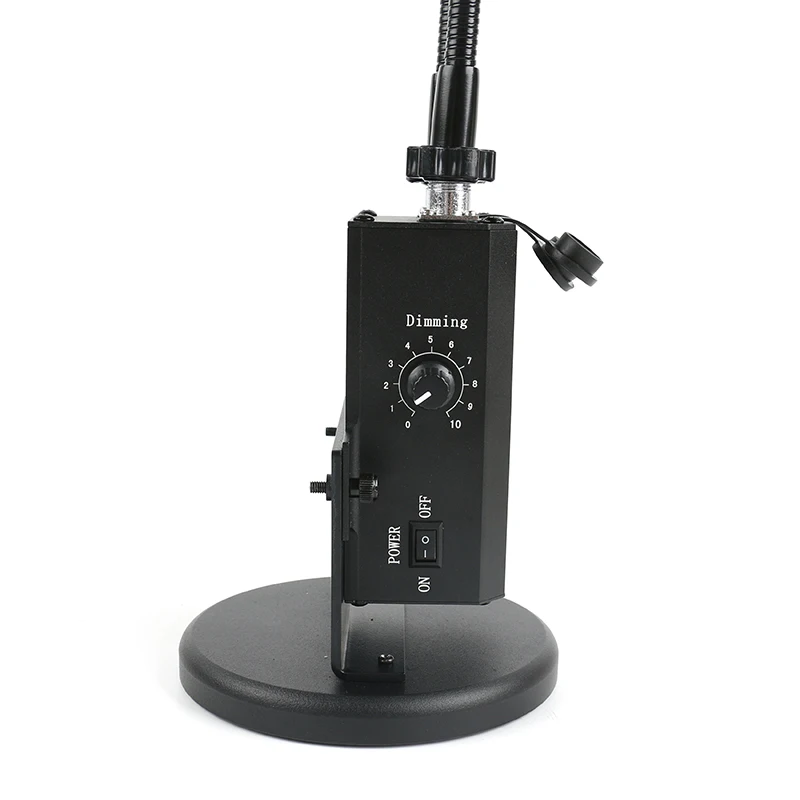 2 في 1 صناعة مجهر ستيريو كاميرا LED معقوفة ضوء المنور مصباح بقعة ضوء مصباح ملء ضوء مصباح 6500K مع قاعدة