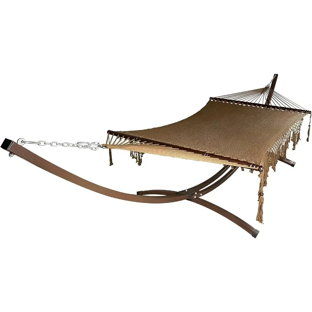 

15 ft Indoor/Outdoor Steel Hammock Stand – Powder-Coated Galvanized Arc Frame for Single or Double Hammocks
