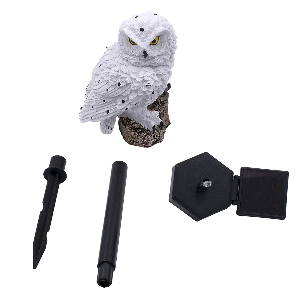 

Owl Shape Solar Lawn Lights for Garden Pathway 12 LED Outdoor L Light Waterproof Decorative Night Lighting