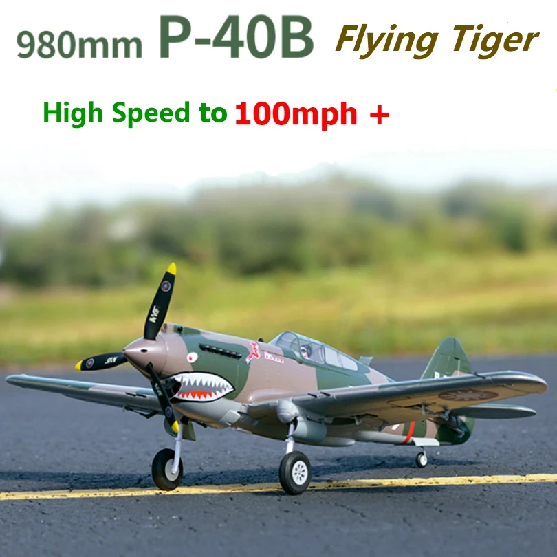 FMS 980mm P40 P-40 Flying Tiger 6CH Flaps 4S PNP High Speed Racing RC Airplane Plane Warbird Model Aircraft EPO