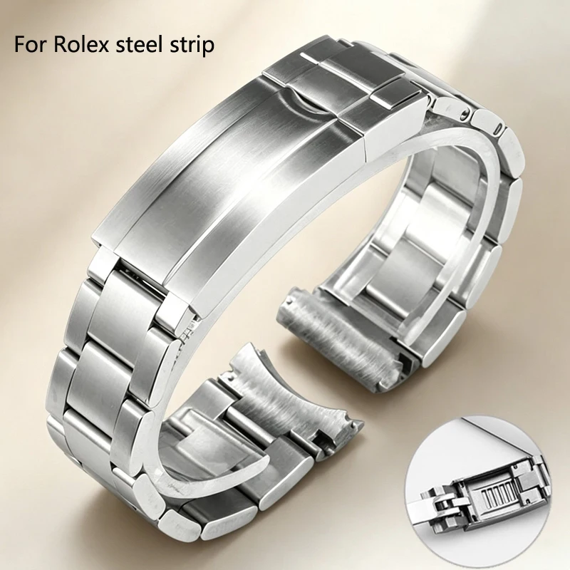Watch Bands For Rolex SUBMARINER DAYTONA Yacht-Master GMT Watch Band Strap glidelock Clasp Stainless Steel Bracelet 20mm 21mm
