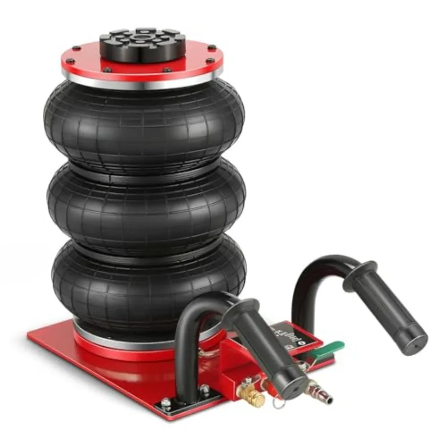 

Air Jack 0.5/7700lbs Triple Bag Airbag Jack with -5s Fast Lifting Pneumatic for Cars Trucks Garage Repair Lifting up to 14.3 TO