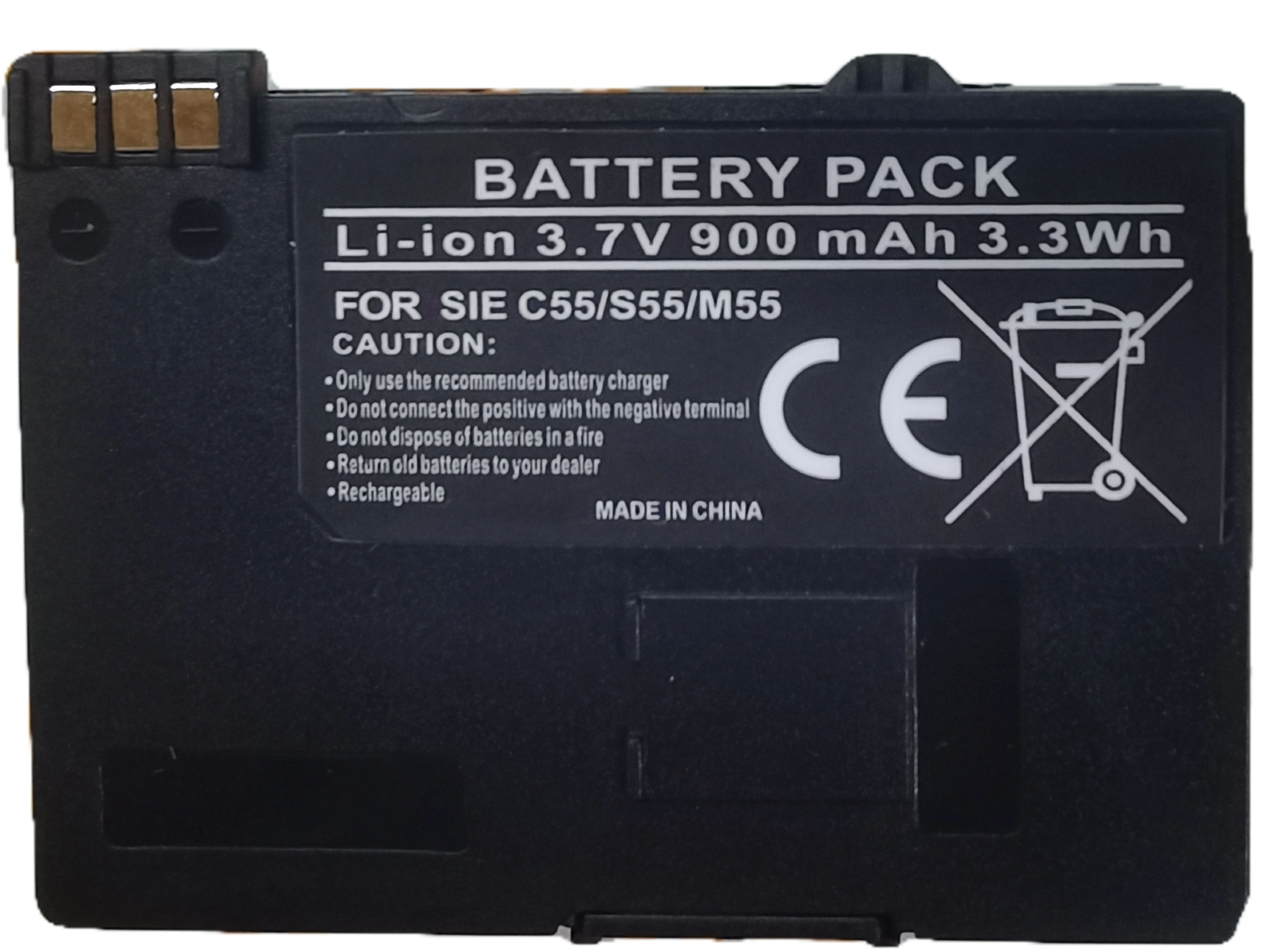 

100% New 900mAh C55 For Siemens A52/A55/A57/A60/A62/A65/A70/C55/GIGASET SL1/SL56/SL100/SL565/M55/S55 (EBA-510) Battery