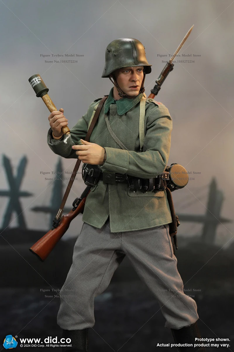 Auf Lager DID D11014 1/6 WWI Armee Soldat Paul Baumann Beweglicher Mann Actionfigur 12" Komplettset Soldat Modell Fans Sammlung Geschenk