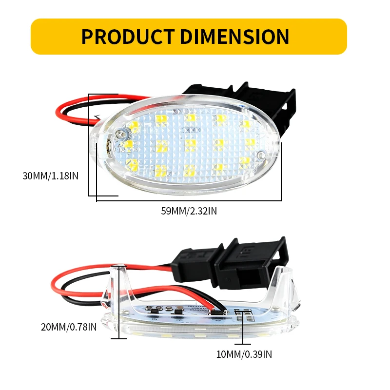 1/5/10PCS For Land Rover Range Rover Evoque L538 11-18 Freelander MK2 L359 & LR2 06-15 LED Interior Boot Trunk Luggage Light 12V