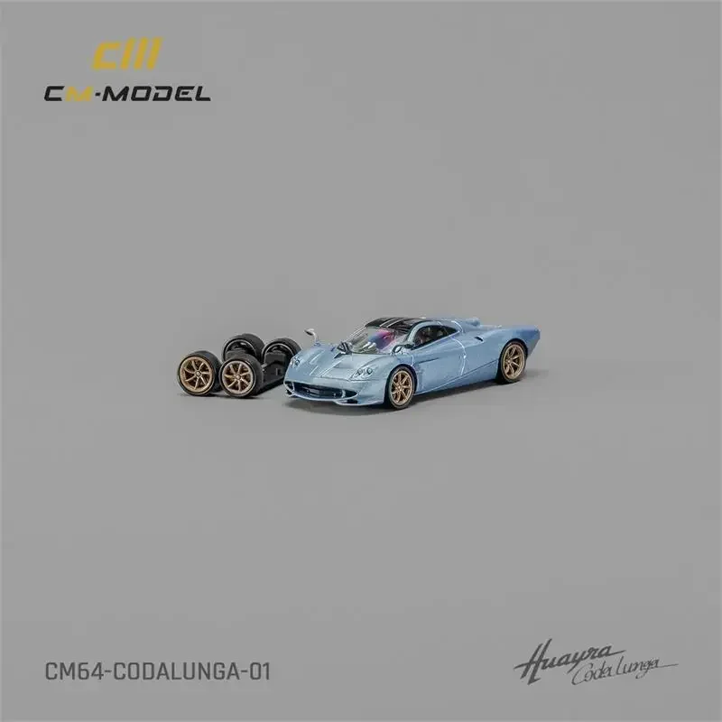 

CM MODEL 1:64 Pagani Codalunga Ice Blue Diecast Model Car