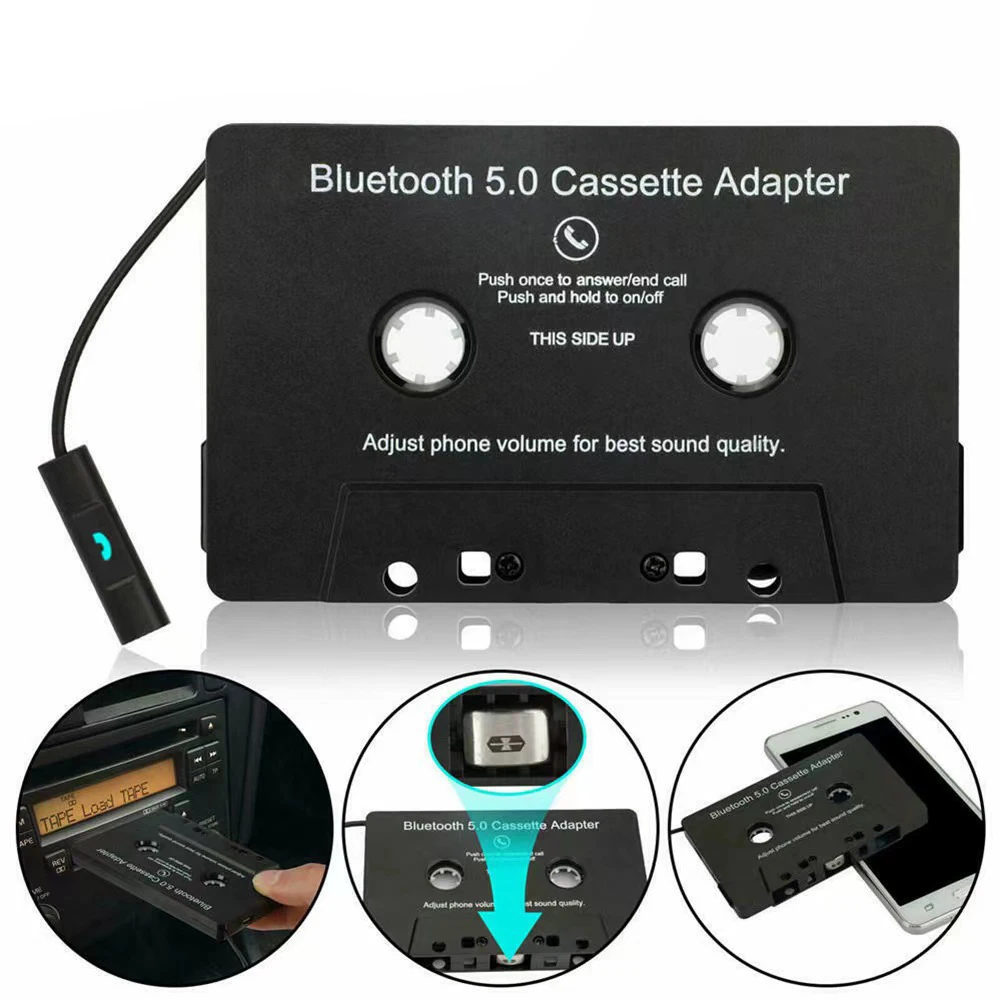 Adaptateur universel Bluetooth 5.0 pour voiture, convertisseur de cassette audio, adaptateur de musique stéréo mx