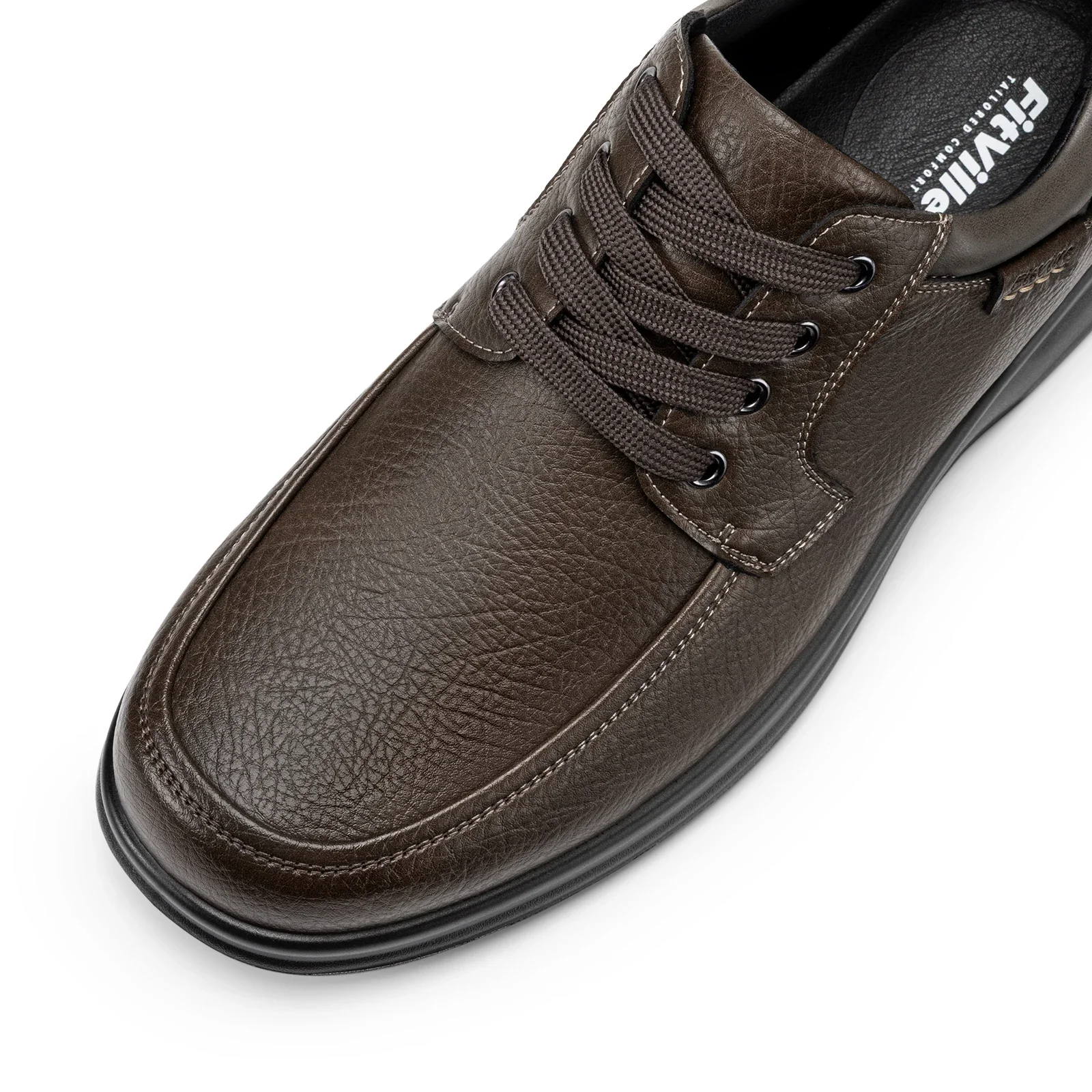 FitVille Herrenschuhe, breite Zehenpartie, leichte Oxford-Hochzeitsschuhe, lässige Business- und formelle Schuhe, Herrenschuhe zum Gehen, mit Fußgewölbestütze – Detail 13