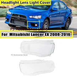 Cubierta de lente de faro delantero de coche, pantalla transparente para Mitsubishi Lancer Ex 2008-2016