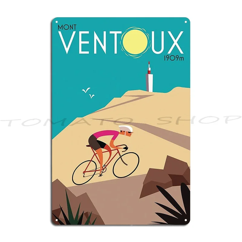 Mont Ventoux Cycling Metal Sign Garage Home Club Create Tin Sign Poster