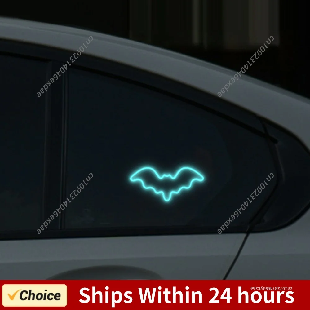 Solar Interior Ambient Glow Lamp USB Rechargeable LED Triangle Window Bat Lamp Atmosphere Breathing Lamp for Suvs Trucks Vans