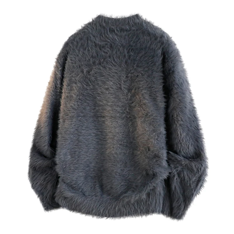High-quality Sports Leisure Knitted Pullover Sweater Comfortable Versatile Breathable Solid Color Top Men's Knitted Sweater