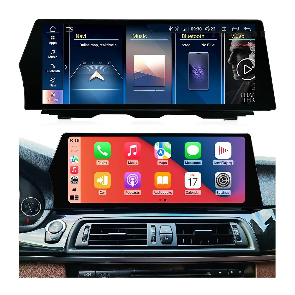15.5 بوصة سنابدراجون أندرويد 13 راديو السيارة Carplay شاشة السيارات الوسائط المتعددة الملاحة لاعب لسيارات BMW 5series F10 F11 2011-2017