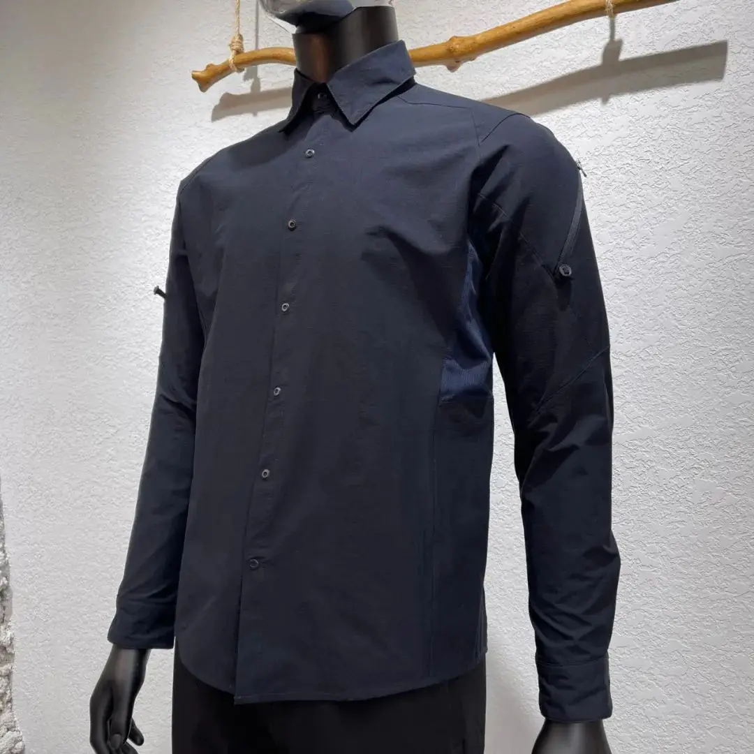 

Lightweight Tech Fabric Long Sve Men's irt Outdoor Youth Faion Breathable Moisture ng Slim Fit Summer 2023