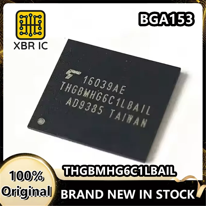 

(2/20 шт.) THGBMHG6C1LBAIL THGBMHG6C1 BGA153 оригинальный подлинный чип памяти EMMC версии 5.1, 8 ГБ, быстрая доставка.