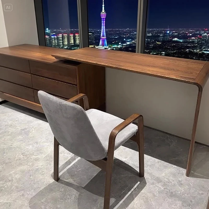 頑丈な収納付きエグゼクティブデスク、モダンで安価な木製大型オフィスデスク、引き出し付き高級デスク、オフィス家具