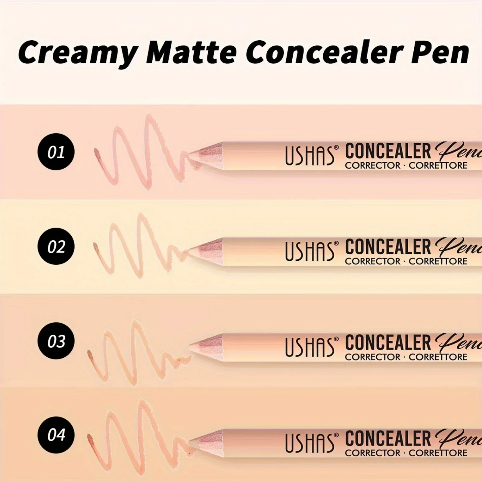 1 Stück langlebiger Augen-Concealer-Stift, feuchtigkeitsspendender, hautfarbener, korrigierender Concealer für alle Hauttypen