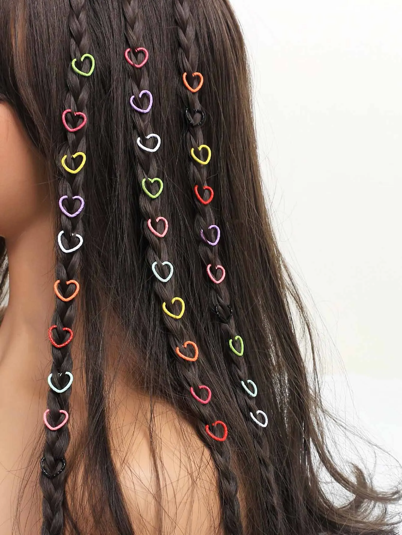 

50 заколок для волос Sweet Love для девочек случайных цветов