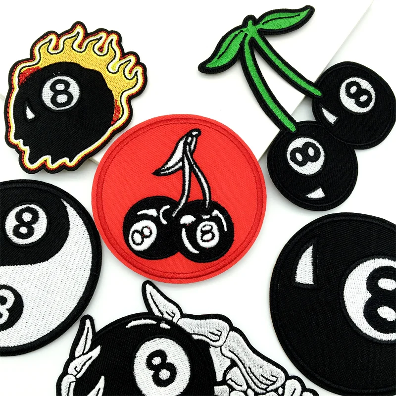 Unique Number 8 Embroidered Patches - Creative Sewing Patches For DIY Jeans Jackets Clothing Bags Hat Decoration Patch
