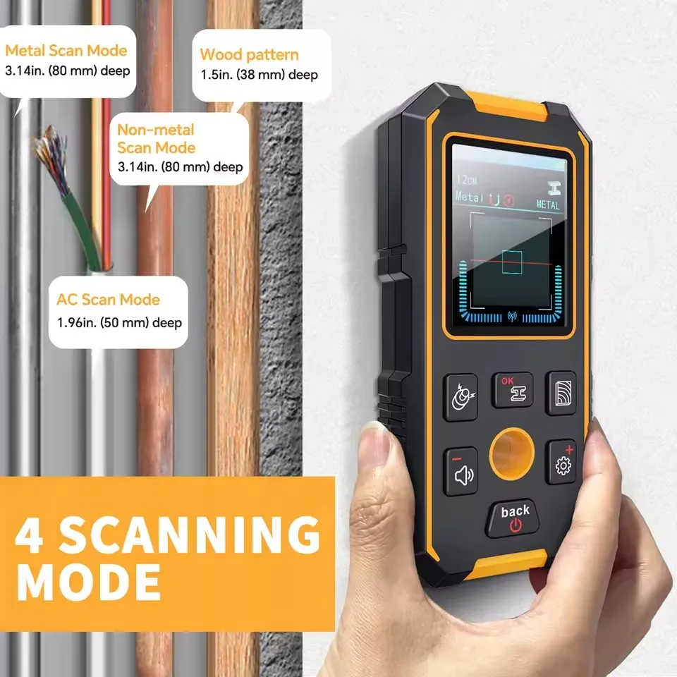 NOYAFA NF-513S Metal Detector Digital Wall Scanner Laser Rangefinder LCD Display Wall Detector Stud Finder