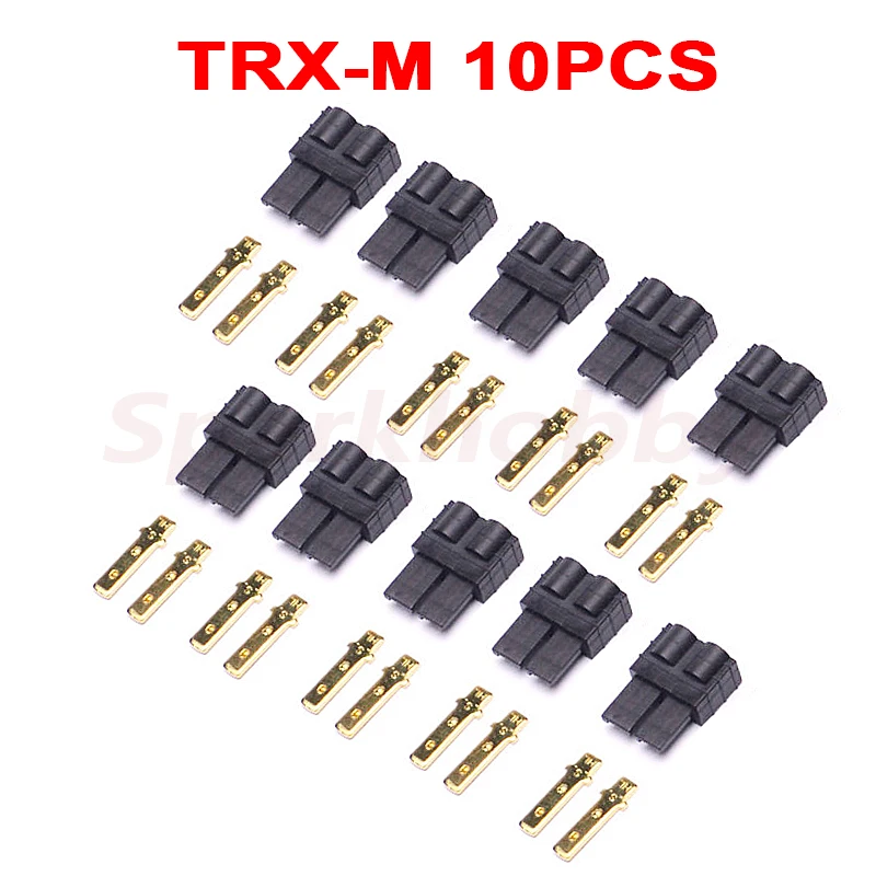 10PCS Gold-plated Male Female Connector plug 100A/150A High Current plug with cover shell for RC TRX MAXX REVO Lipo battery