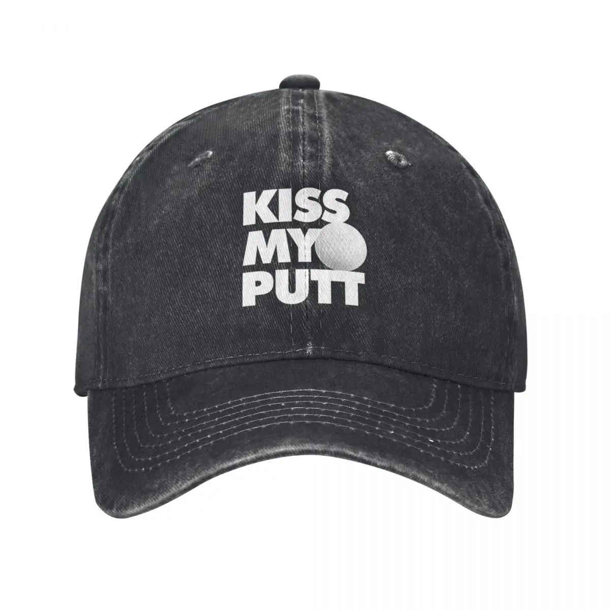 Kiss my putt Funny Golf Baseball Cap Hood Bobble Hat Fashion Beach Trucker Hat Women's Beach Visor Men's